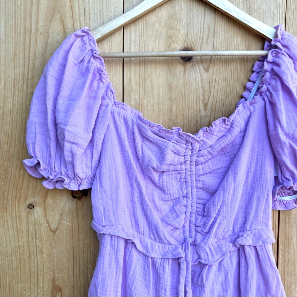 Show Me Your NWT Mumu Sophie Lilac Gauze Dress Sz Medium - Picture 3 of 7